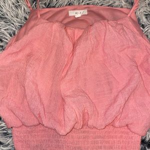 Pink crop top